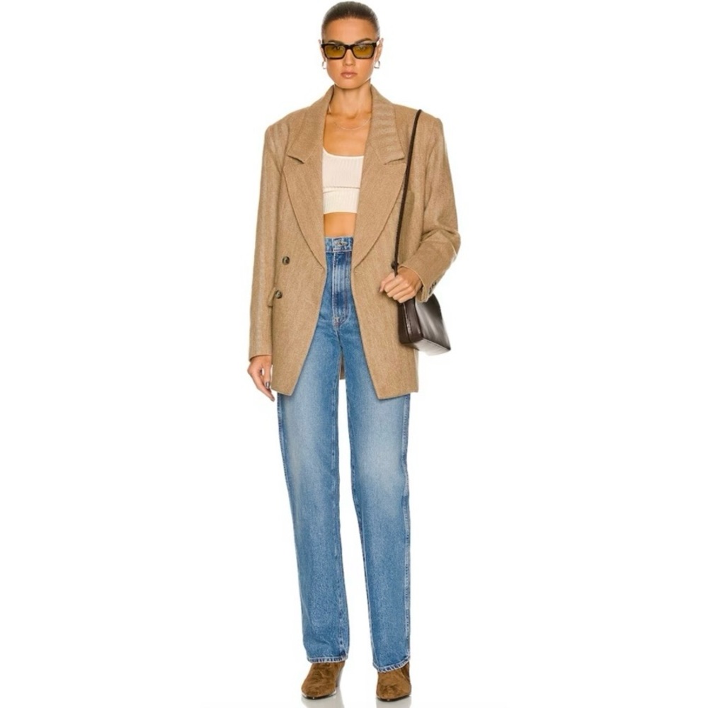 GRLFRND Sara Super High Rise Slim Straight Jeans  Lenox Hill